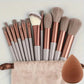 Professional Makeup Brush Set - Soft Fluffy Kabuki & Blending Brushes for Foundation, Powder, Eyeshadow | Beauty Tools Kit