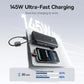 Baseus 145W Power Bank 25000mAh Fast Charging Built-In Type-C Cable Portable Battery Charger for iPhone Samsung MacBook Tablet