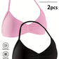Women's High-Support Lace-Up Sports Bra - Thin-Strap Camisole, Seamless, Tight-Fit for Push-Up Training & Yoga, Gym Top