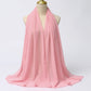 Muslim Chiffon Hijabs For Woman Long Solid Color Head Wrap For Women Shawls Scarves Ladies Muslim Veil Hijab