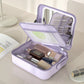 LED Cosmetic Case with Lights and Mirror Cosmetic Bag Large Capacity Premium Feeling Cosmetic Bag Luxury Makeup Bag Case