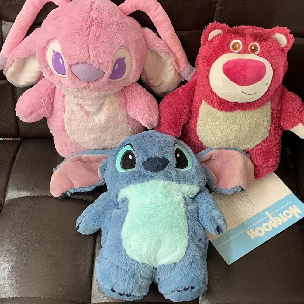 MINISO Disney Kawaii Stitch Anime Winter Extra Large  Cute Hot Water Bottle Home Water Filling Hand Warmer Holiday Gifts
