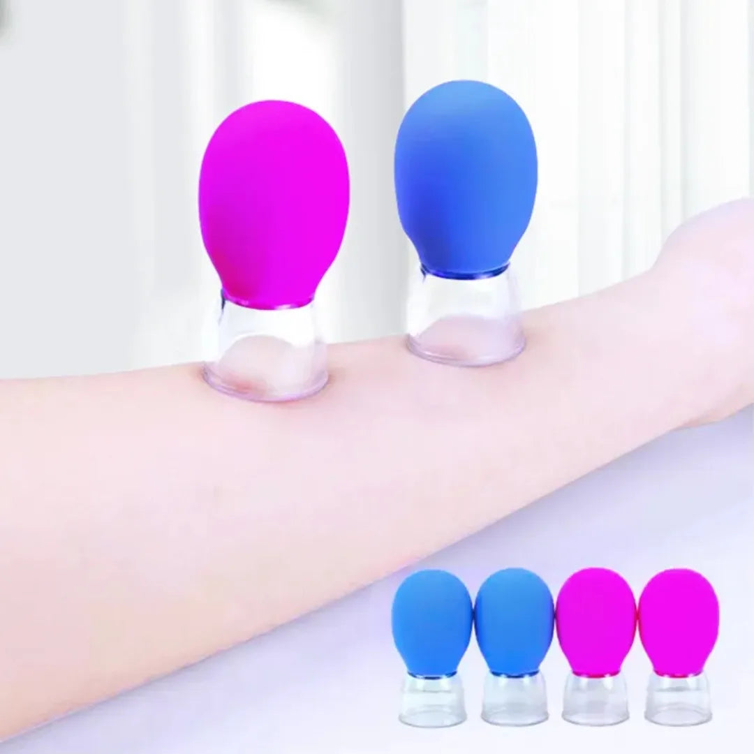 NEW Silicone Vacuum Cupping Jar Cellulite Massage For Face Acupuncture Hijama Suction Vacuum Tank Slimming Body Care Beauty Tool