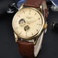 LONGLUX Automatic Watch Elegant Style Wholesale Mechanical Wristwatches Skeleton Rome Waterproof Mens Watch Men Gift