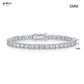 Dainty Full Moissanite Tennis Bracelet 18k Gold Plated 925 Sterling Silver D Color Lab Created Diamond Bracelet for Women Men