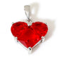 1 Piece Sweet Copper Valentine's Day Charms Gold Color Heart Cubic Zirconia Pendants For DIY Necklace Jewelry Making 20mm x 14mm