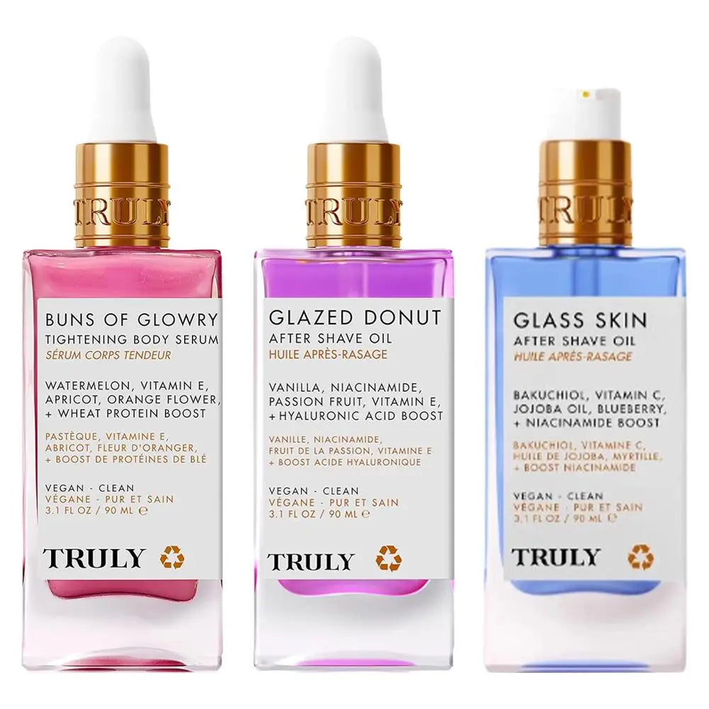 TRULY Strawberry  After Shave Care Oil For Women Smooth Skin Moisturizes Soft Serve Shave Oil Deep Repair Nourish Body Care Oil