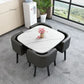 Nordic Round Dining Tables Set for Dining Room Furniture Kitchen Dining Table Set with 4 Chairs Home  Light Luxury Center Tables