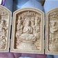 Solid Wood Carving Three Open Buddha Statue, Collapsible Sculpture, Living Room and Bedroom Decoration, Modern Art