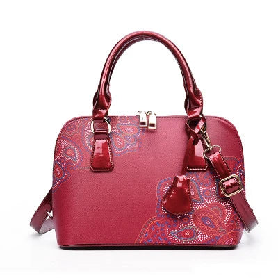 Hisuely Hot Sale Designer Printed Bags for Women Ladies Shopper Bag Shell Elegant Floral Shoulder Handbags