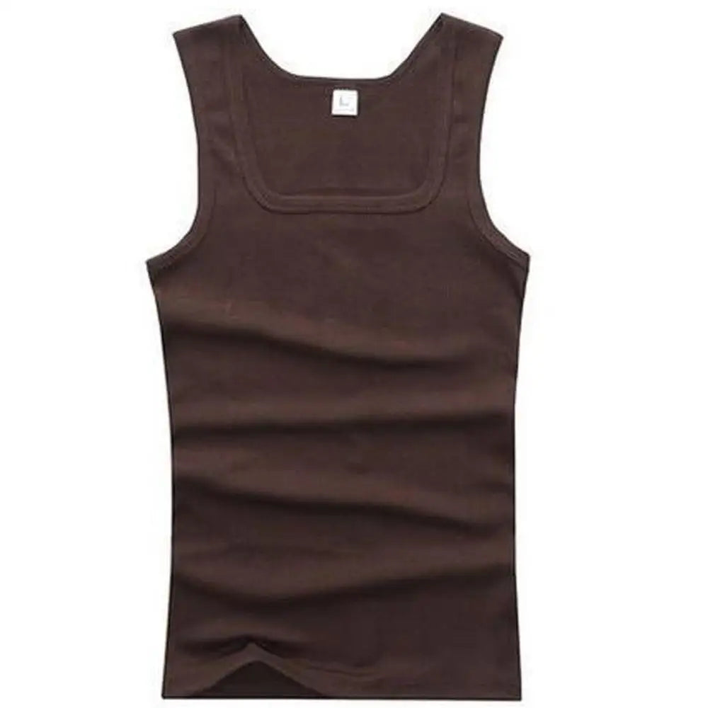 Hot Sale Men's Sleeveless Breathable Fitness Vest Basic Elastic Tank Top Men's Cotton Bodybuilding T-shirt Classic Color Clothes