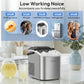 LOEFME 12kg/24h Portable Ice Maker 6 Mins/9pcs Ice Cubes Bullet Shaped Ice Maker Fully Automatic Cleaning Ice Machine for Home