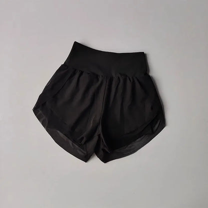 Women's Summer Running Sports Shorts Fitness Yoga Shorts Quick Drying Outdoor 2 in 1 Tennis Casual Training Shorts