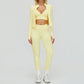 2/3PCS Seamless Yoga Set Gym Workout Suits Athletic Wear Women Legging Fitness Bra Crop Top Long Sleeve Sports Suits Sportswear