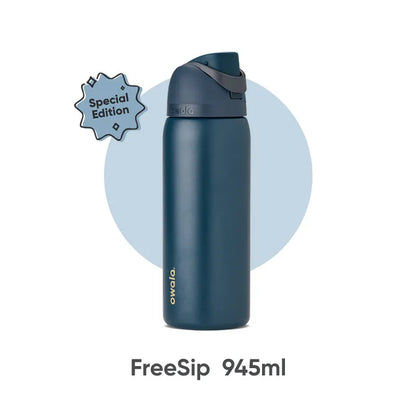 Owala Freesip insulated cup, straw, stainless steel insulated water cup, large capacity portable outdoor insulated kettle 32oz