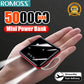 ROMOSS 500000mAh Power Bank Built in 4 Cables Portable Super Fast Charging Digital Display External Battery For iPhone Samsung