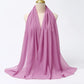 Muslim Chiffon Hijabs For Woman Long Solid Color Head Wrap For Women Shawls Scarves Ladies Muslim Veil Hijab