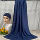 110colors Modal Hijab with Modal Undercap Set Basic Stretchy Pullover Headscarf Thin Breathable Sunscreen Head Wrap Hijabs Scarf