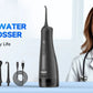 Portable Oral Irrigator with 5 Jet Tips , 5 Cleaning Modes of 3 water pressure , 300ml Water Tank IPX7 Waterproof Water Flosser