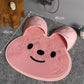 Rabbit Anti Slip Bath Mat Circular Massage Design Back Suction Cup Scrubber Foot Back Shower Anti Fall Device Bathroom Supplies