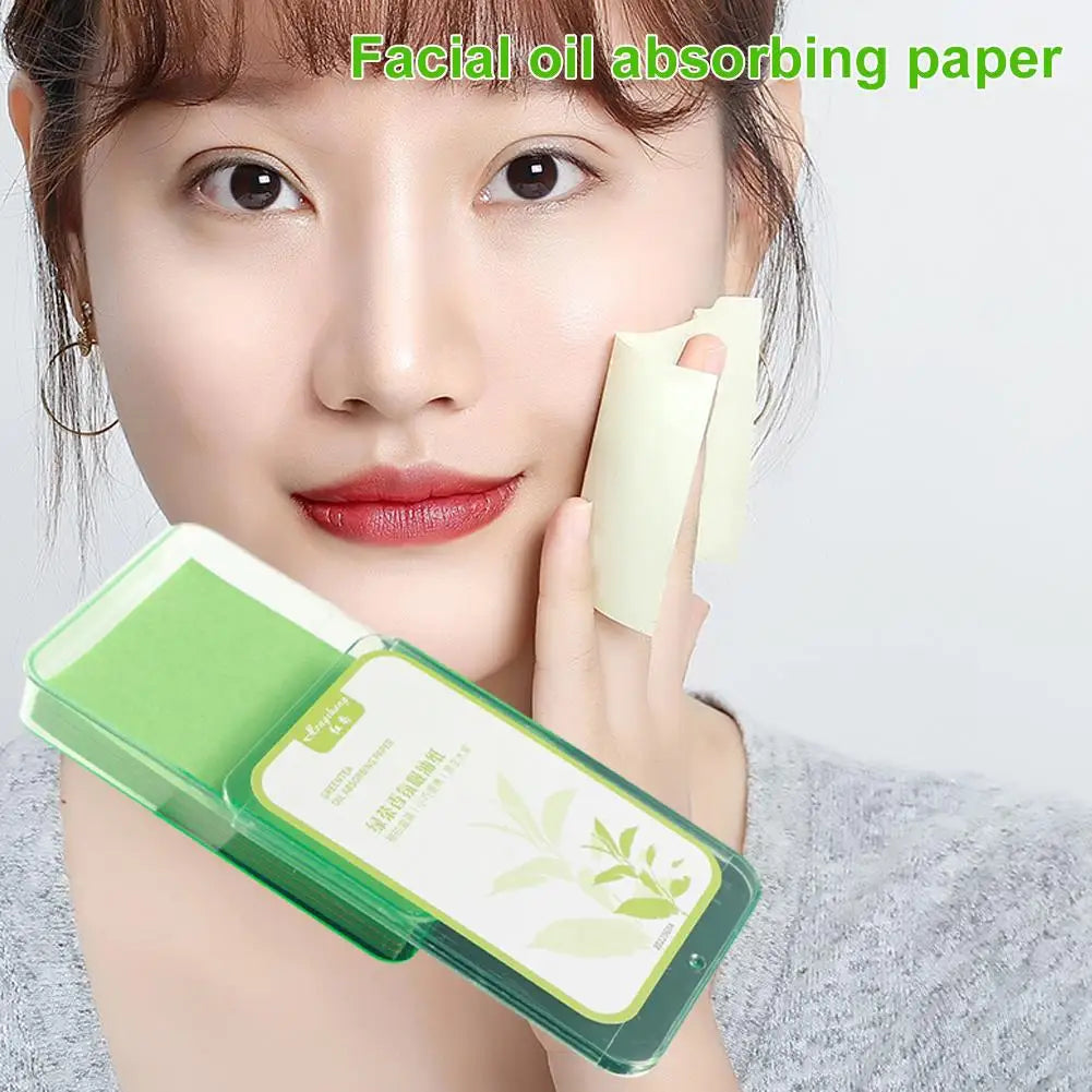 300PcsFace Oil Absorbing Paper Summer Oil Control Wipes Absorbing Sheet Oily Paper Face Cleansing Makeup Tool Face Oil Blotting