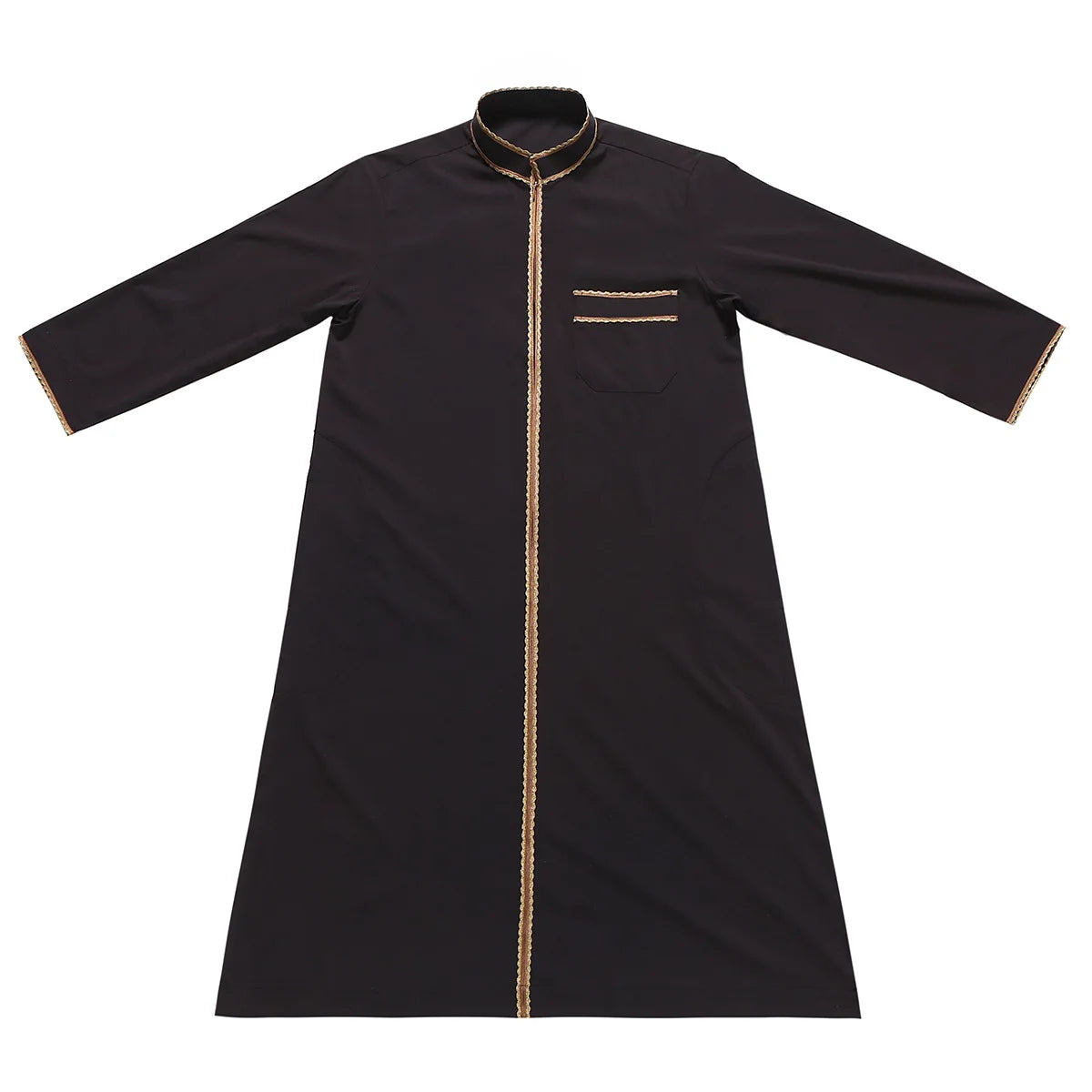 Eid Abaya Muslim Kids Embroidered Dress Arabia Children Kaftan Jubba Thobe Islamic Boys Long Sleeve Robe Middle East Clothing