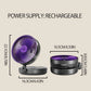 5000mAh Rechargeable 3 IN 1 Multifunctional Fan 4 Speed 90° Folding Wall Mounted Portable Fan with Warm Night Light