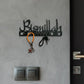 Charming Islamic Metal Key Holder & Wall Art - Arabic Calligraphy Decor with Rustic Finish, Ideal Muslim Gift for Home