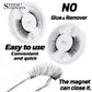 5 Styles 1 boxes Reusable Magnetic Eyelashes Tweezers Set Lash Extension Natural Curler 3-Step Press On False Eyelashes in bulk