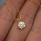 PureNew 1-5ct Classic Full Moissanite Necklace For Women S925 Silver Plated 18k Gold D Color VVS1 Women's Moissanite Chain Gift