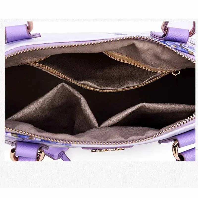 Hisuely Hot Sale Designer Printed Bags for Women Ladies Shopper Bag Shell Elegant Floral Shoulder Handbags