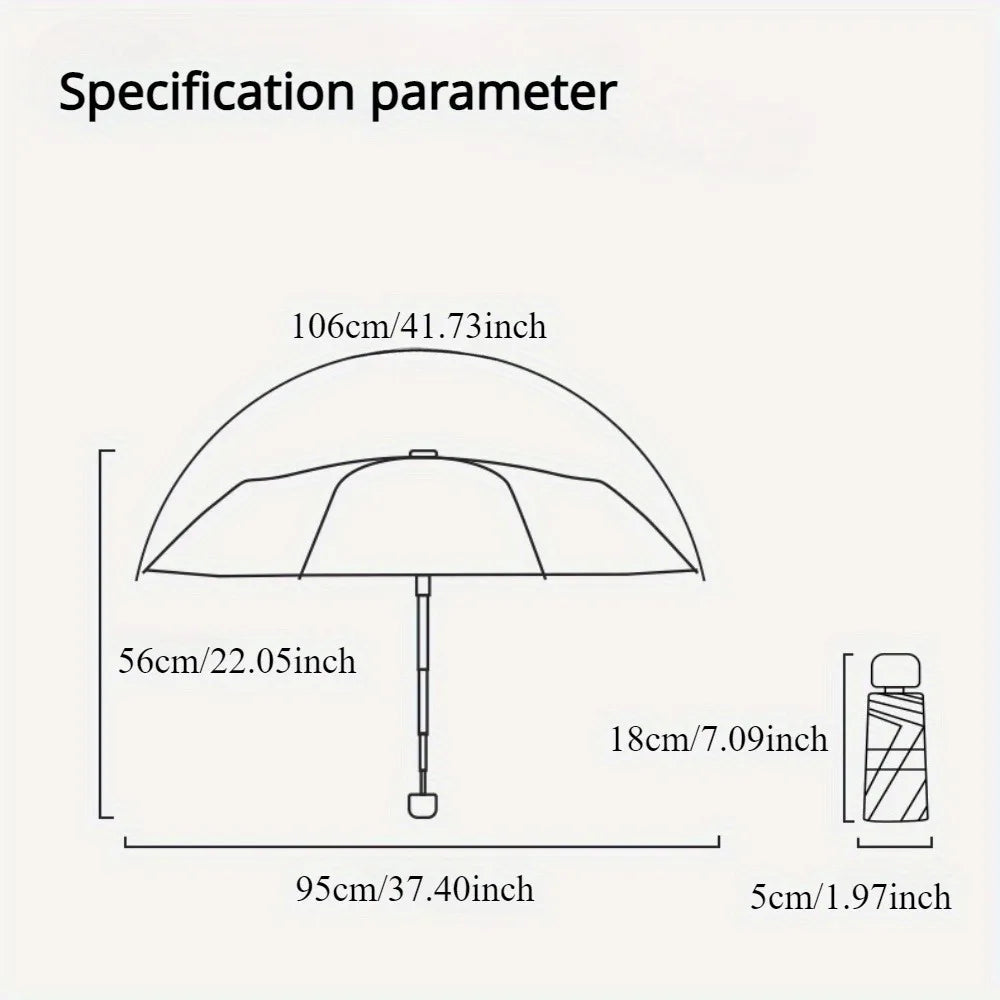 Ultra light mini women's 50 fold sun umbrella, sun protection and UV protection dual-purpose umbrella, sun umbrella pocket capsu