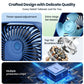 Mini Portable Fan USB Desk Fan Table Strong Airflow &Quiet Operation 3 Speed Wind 360° Rotatable Standing Fans For Room