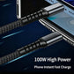 3-In-1 Super Fast Charging Cable, 3-In-1 Charging Cable With Transparent Illuminated Braided Nylon Wire, Fast Charging Data