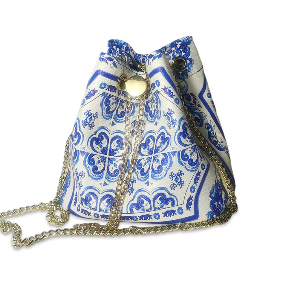 Bucket bag 2024 new casual large-capacity crossbody bag luxury chain shoulder bag women's bag
