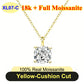 PureNew 1-5ct Classic Full Moissanite Necklace For Women S925 Silver Plated 18k Gold D Color VVS1 Women's Moissanite Chain Gift
