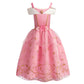Girls Princess Dress Kids Birthday Cosplay Cinderella Snow White Aurora Rapunzel Halloween Costume Children Party Dresses