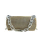 New Outdoors Allover Rhinestone Bucket Bag, Glitter Chain Prom Purse, Women's Mini Crossbody Bag (6.3*3.54) Inch