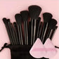 Professional Makeup Brush Set - Soft Fluffy Kabuki & Blending Brushes for Foundation, Powder, Eyeshadow | Beauty Tools Kit
