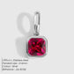 EMANCO Stainless Steel Classic Octagon Birthstone Charms 14K Gold Plated Pendant For DIY Jewelry Making Necklace