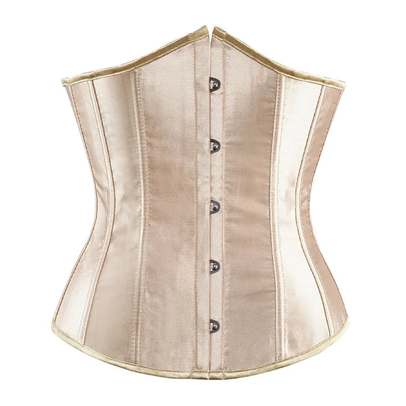 Sapubonva Corset Underbust Waist Cincher Workout Shape Body Belt Shapewear Corsets and Bustiers Lingerie Plus Size Women Gothic