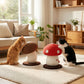 Mushroom Shape Sisal Rope Cat Scratcher, Durable Climbing Post & Play Toy for Indoor Cats, Non-Shedding Scratching Pole