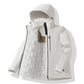 JNLN Unisex Waterproof Fleece Jackets Winter Windproof Thermal Windbreaker Men Women Hiking Camping Skiing Climbing Raincoat