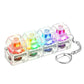 Illuminated Keyboard Keyring Clickable LED Button Toy for Stress Relief Perfect Fidget Gadget for Office Desk Anxiety Calming
