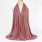 Muslim Chiffon Hijabs For Woman Long Solid Color Head Wrap For Women Shawls Scarves Ladies Muslim Veil Hijab