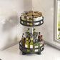360° Rotatable Kitchen Storage Rack, Spice Organizer Turntable, Clean Storage Rack for Kitchen Accessories