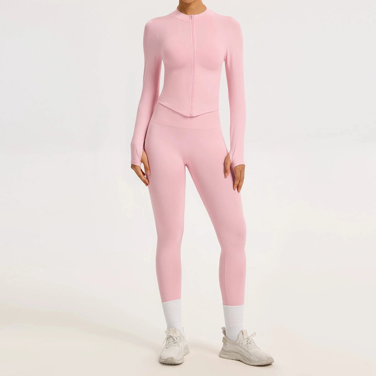 2/3PCS Yoga Set Women Gym Long Sleeve Sports Suits Fitness Bra Crop Top Workout Clothes Female Solid Seamless Legging Sportswear