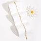 ZMZY Girls Boho Thin Chain Stainless Steel Bracelets For Women Gold Color Peach Pink Cross Charm Beautiful Gift