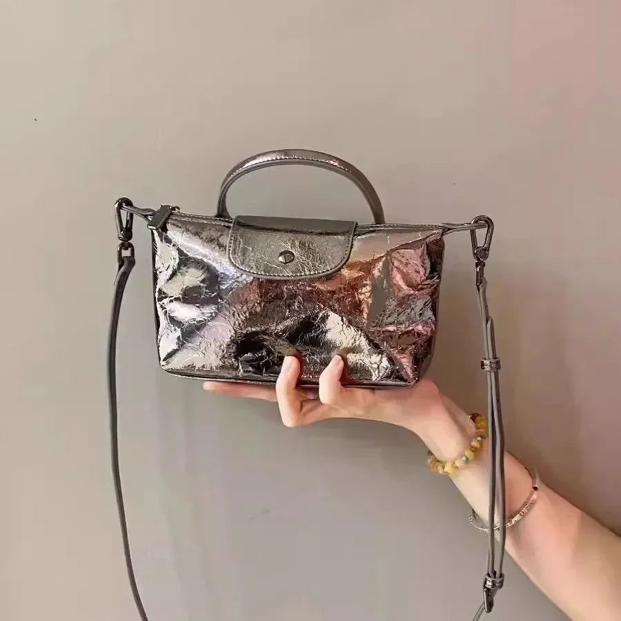 Women Mini Tote Bags Summer New Silver Purses and Handbags Lady Luxury Bag Female PU Shoulder Crossbody Bags Hobo Bolsa Feminina