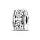 Silver Clasp 925 Sterling Silver CZ Pave Clip Charms Daisy Beads Stopper Safety Chain Fit Original Bangle Bracelet Jewelry Clips